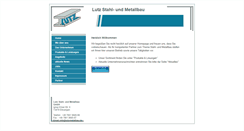 Desktop Screenshot of lutz-metallbau.de