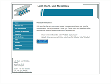 Tablet Screenshot of lutz-metallbau.de